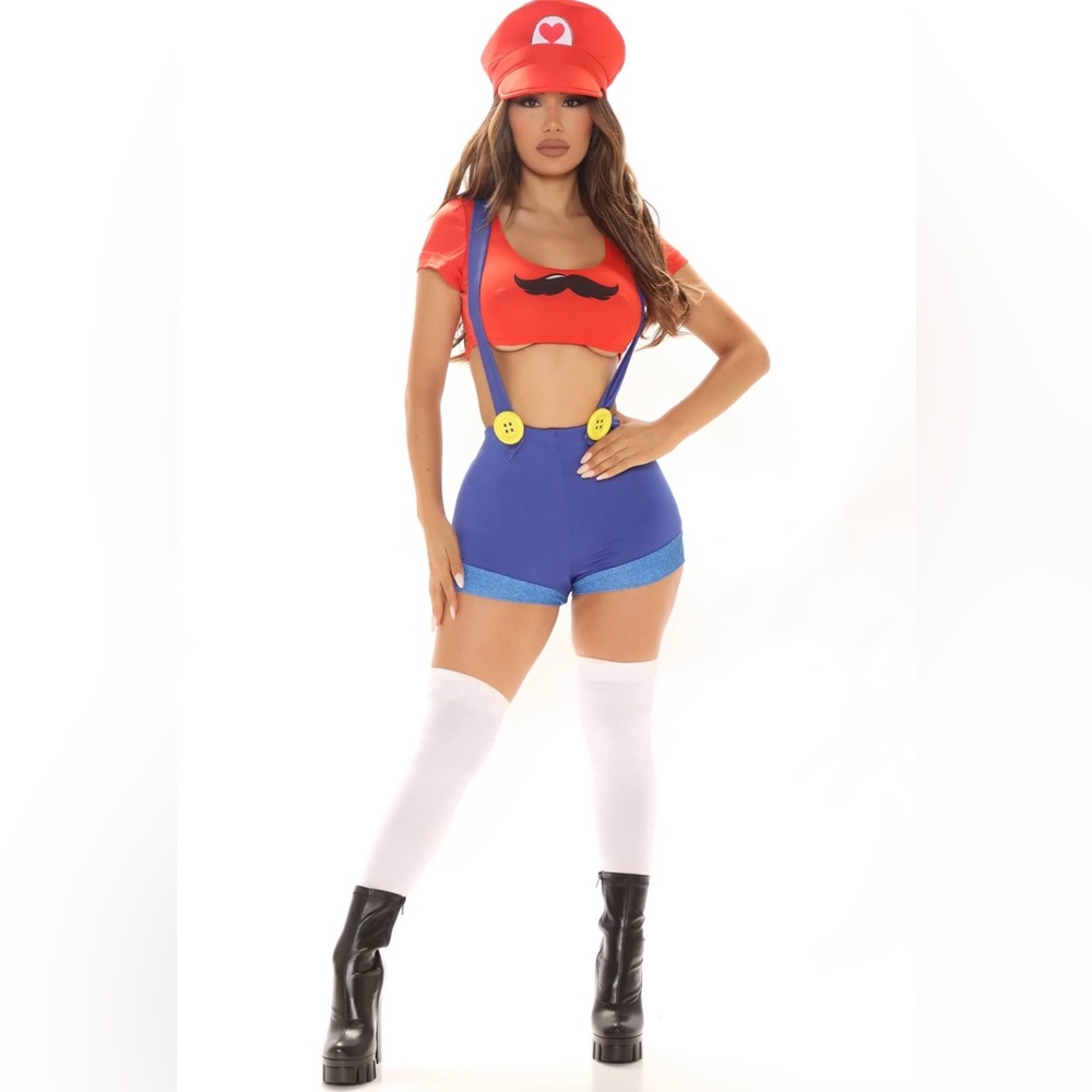 Mario Gamer Girl Costume S